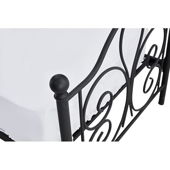 Letto in metallo PANAMA 200x90 - nero