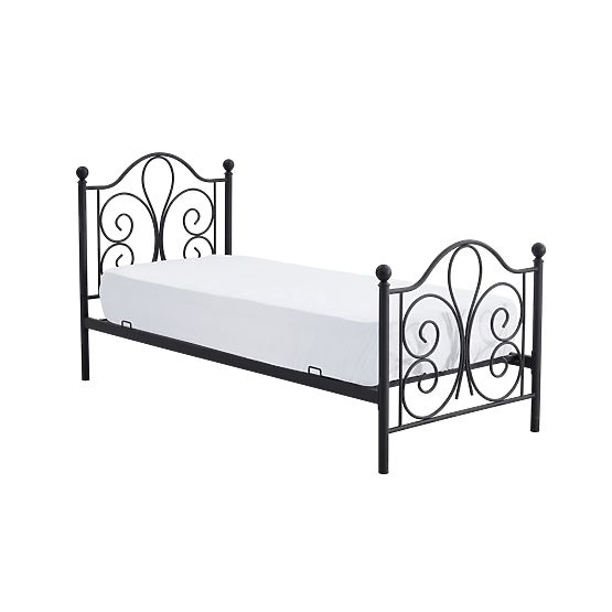 Letto in metallo PANAMA 200x90 - nero