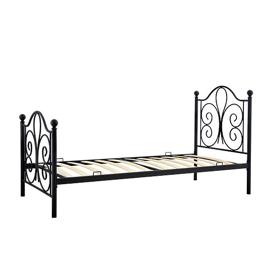 Letto in metallo PANAMA 200x90 - nero