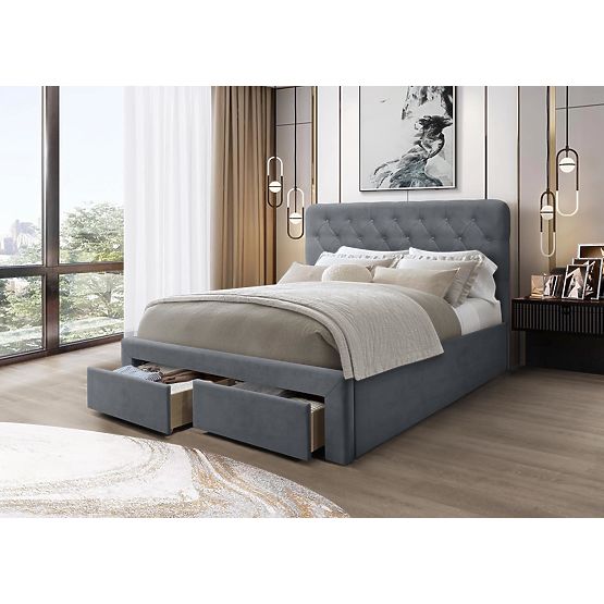 Letto MARISOL 160 cm grigio (4p=1ks)