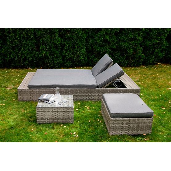 Letto multifunzionale in tecnorattan DIABOLICO