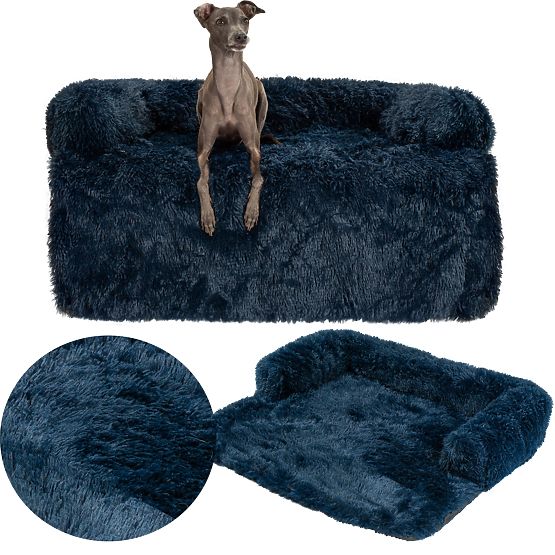 LETTO PER CANI DA DIVANO PJ-021 BLU SCURO M