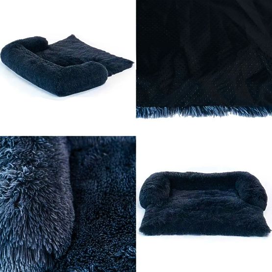 LETTO PER CANI DA DIVANO PJ-021 BLU SCURO M