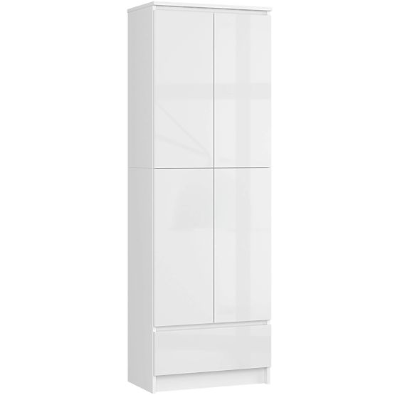 LIBRERIA CHIUSA R60 2D 1SZ CLP PK BIANCO/ BIANCO LUCIDO