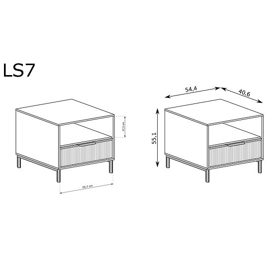 LINKaSTYLE comodino LS7 cashmere