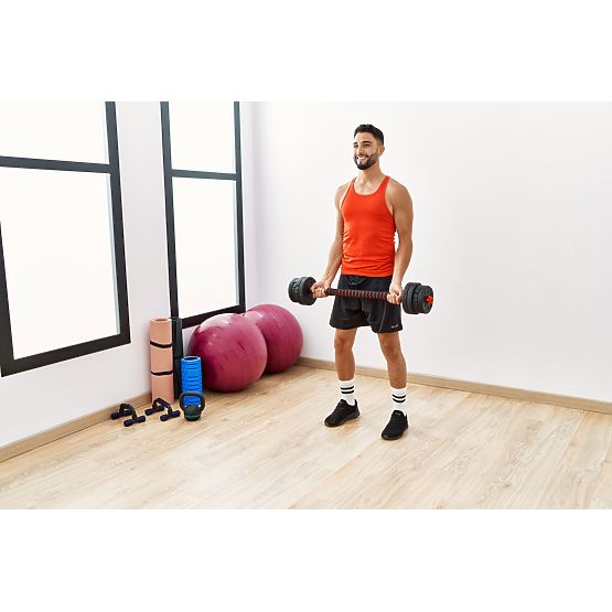 Manubri regolabili 2 x 15kg set di manubri 30kg barra