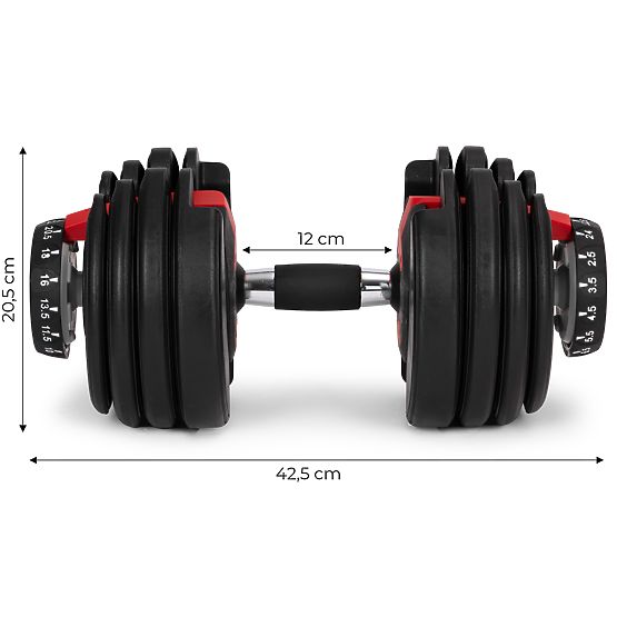Manubrio regolabile in ghisa con base di carico 2,5-24 kg ModernHome