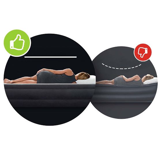 Materasso gonfiabile con pompa letto velluto Intex 64148ND