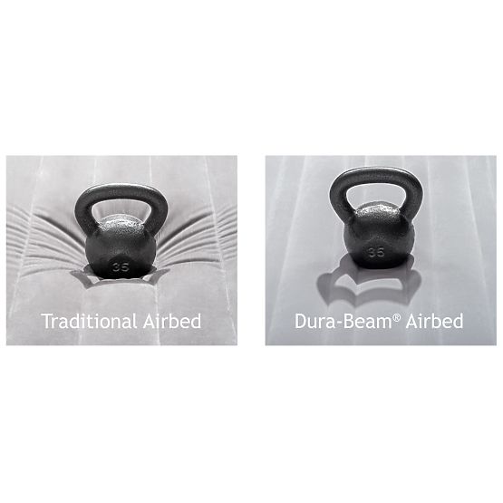 Materasso letto gonfiabile 236x152cm con pompa per 2 persone DELUXE 64448ND