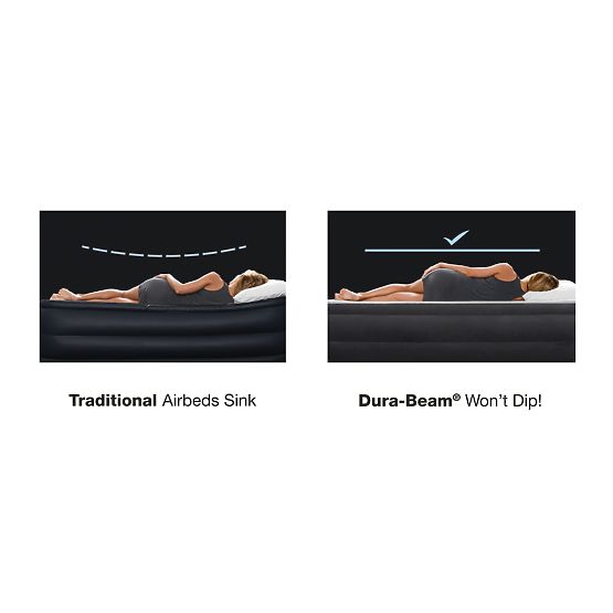 Materasso letto gonfiabile 236x152cm con pompa per 2 persone DELUXE 64448ND