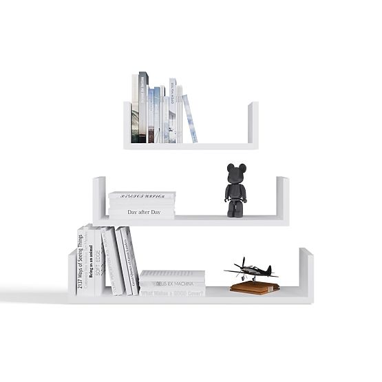 Mensola a Muro Sospesa MOBI 3P BIANCA