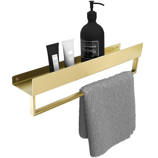 Mensola da bagno per vasca SF01 45cm oro spazzolato