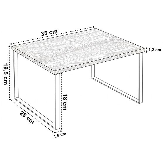 Mensola da cucina in bambù GINGER MAX rustica