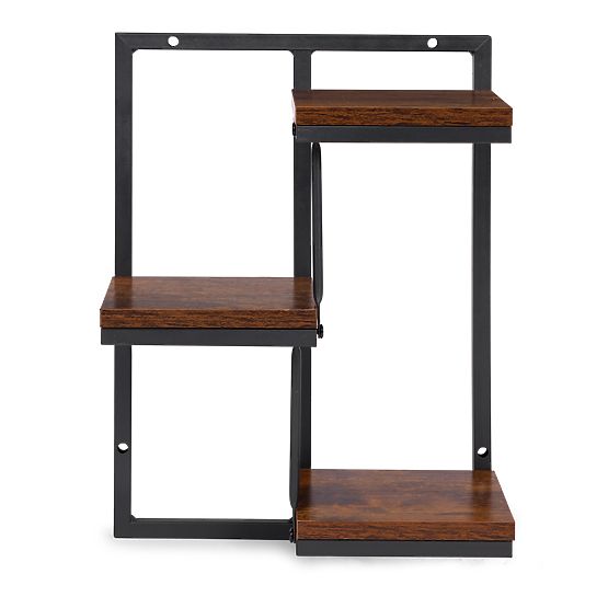 Mensola da parete per fiori, scaffale sospeso per piante decorativo a 3 livelli loft ModernHome