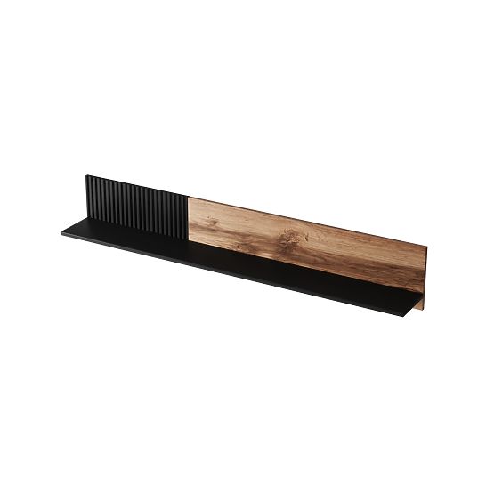 Mensola da Parete RANDOM P-1 - Rovere Wotan/Nero