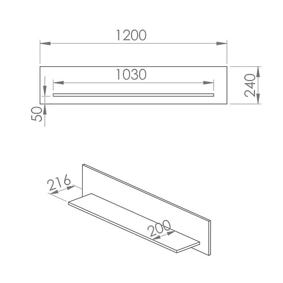 Mensola della foresta - verde