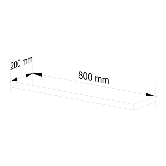 MENSOLA PS-4 80cm BIANCA