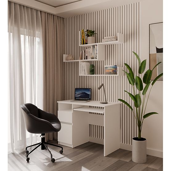 Mensole da Parete KOBI per Soggiorno BIANCO