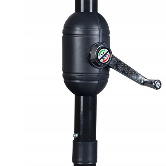 Mezzo ombrellone da giardino a parete per terrazza 2,7m verde