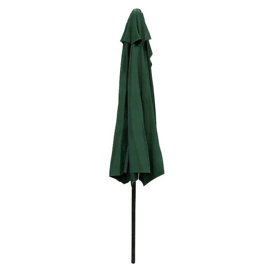 Mezzo ombrellone da giardino a parete per terrazza 2,7m verde