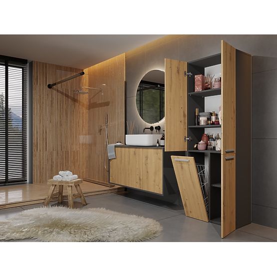 Mobile da bagno Nel 1K/DD ANTRACITE ARTISAN