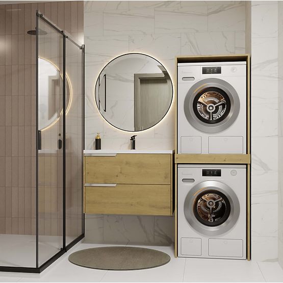 Mobile da bagno per lavatrice e asciugatrice POLA TWIN Colonna DUB ARTISAN