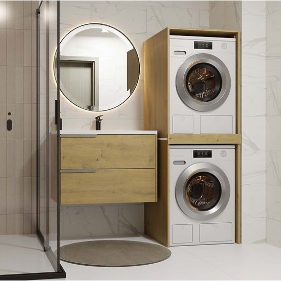 Mobile da bagno per lavatrice e asciugatrice POLA TWIN Colonna DUB ARTISAN