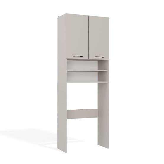 Mobile da bagno sopra lavatrice POLA DK CASHMERE BEIGE Scaffale Colonna 180X64X30