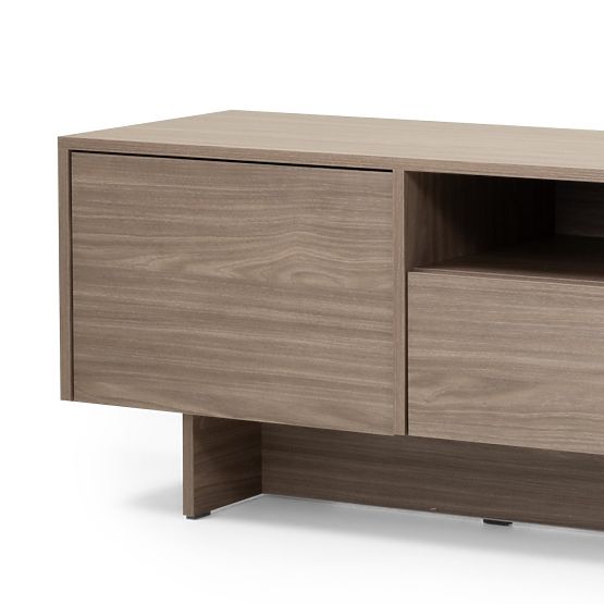 Mobile TV a due ante con cassetto Kanso, rovere perlato