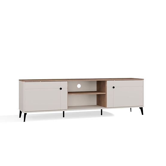 Mobile TV POINT 2D Cashmere Beige Rovere Castello Mobile Sotto TV 2 Ante