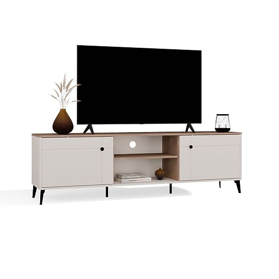 Mobile TV POINT 2D Cashmere Beige Rovere Castello Mobile Sotto TV 2 Ante