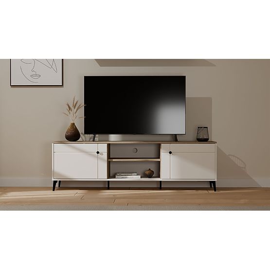 Mobile TV POINT 2D Cashmere Beige Rovere Castello Mobile Sotto TV 2 Ante
