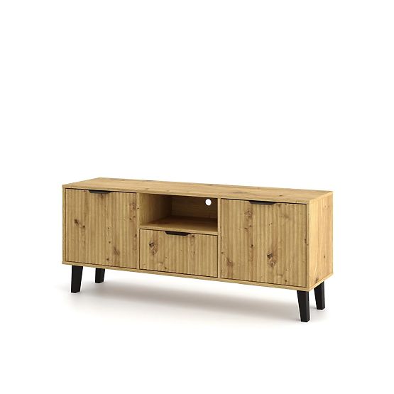 Mobile TV Scandi 2D1S SLIM ROVERE ARTIGIANO