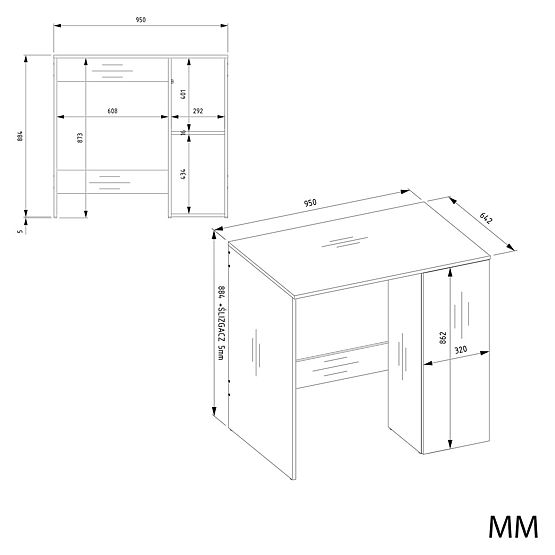Mobiletto da Bagno per Lavatrice con Ante POLA NP 1D BIANCO 2 Ripiani