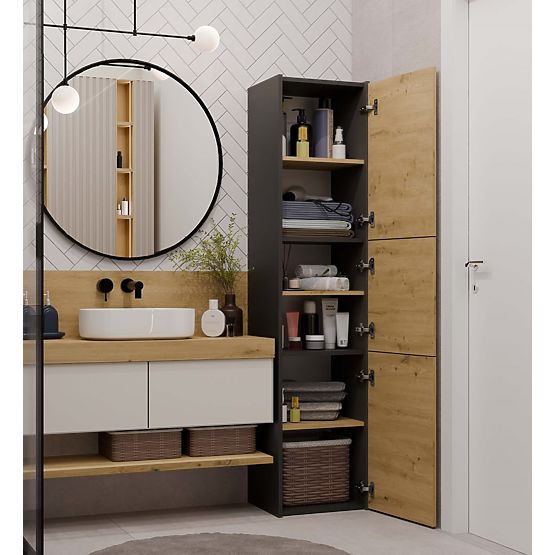 Mobiletto da bagno Sara S43 ANTRACITE ARTISAN