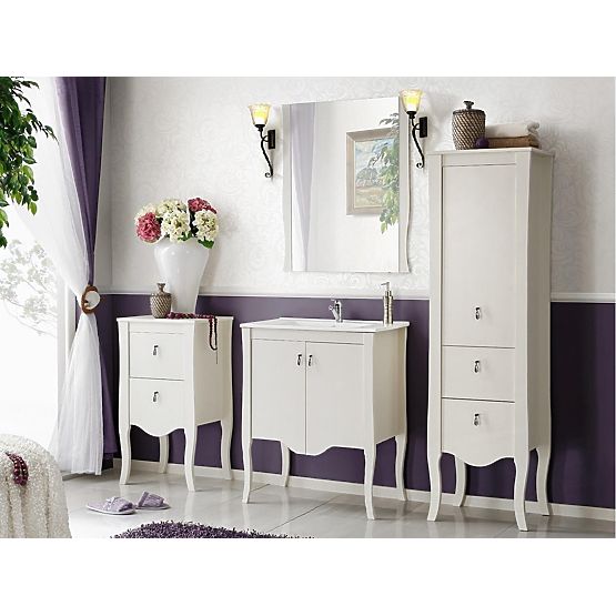 Mobiletto laterale 45 cm 2 cassetti