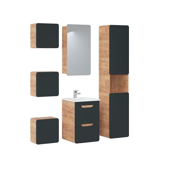 Mobiletto sotto lavabo 40 cm 2 cassetti