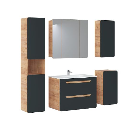 Mobiletto sotto lavabo 80 cm 2 cassetti