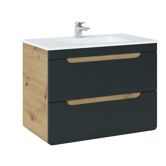 Mobiletto sotto lavabo 80 cm 2 cassetti