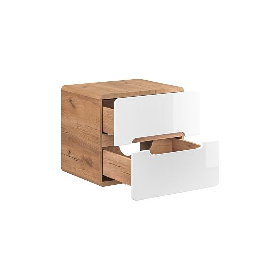 Mobiletto sotto lavabo da appoggio 60 cm 2 cassetti