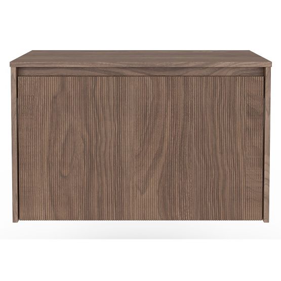 Mobiletto sotto lavabo Pezzo 80 cm, noce, scanalato