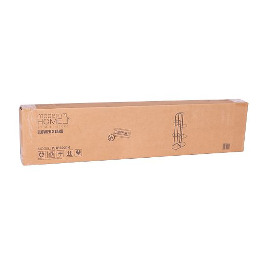 Moderno supporto per piante in metallo a 6 livelli nero