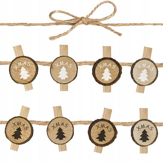 MOLLETTE IN LEGNO 8 PZ ALBERELLI KL-21X11