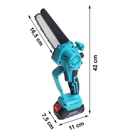 Motosega a batteria mini motosega a mano motore brushless 21V + valigetta