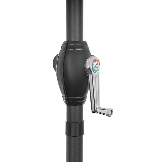 Ombrellone da giardino pieghevole regolabile 210 cm beige