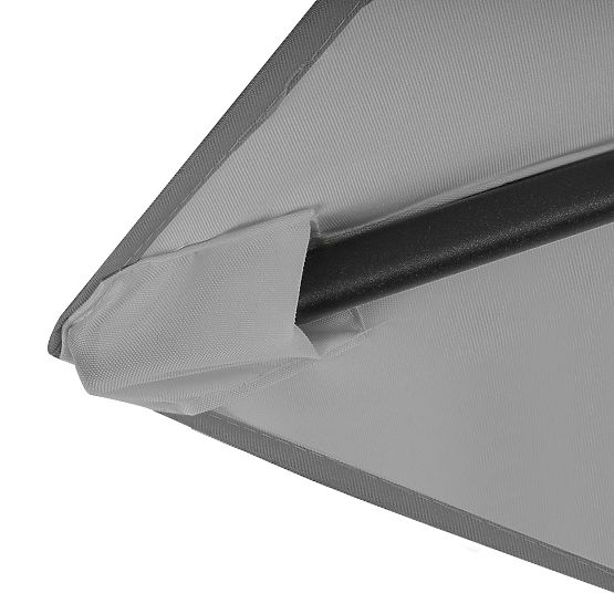 Ombrellone da giardino pieghevole regolabile 210 cm grigio