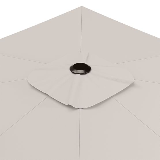 Ombrellone da giardino Shade 4x3 m con custodia, rotante 360°, beige