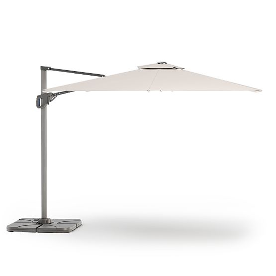 Ombrellone da giardino Shade 4x3 m con custodia, rotante 360°, beige