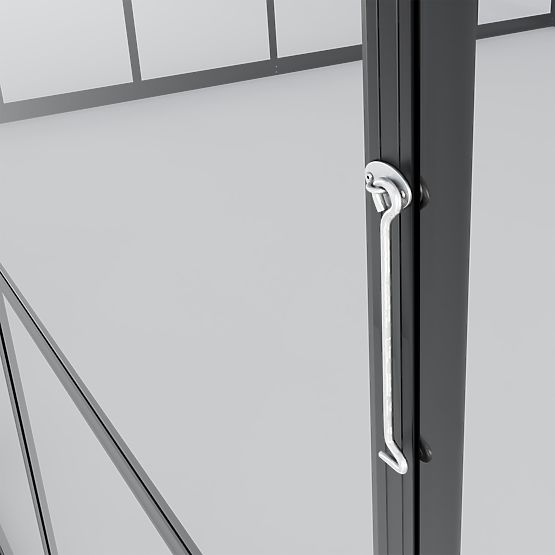 Orangeria da giardino ProGlass Gazebo Large con base 17,8 m² vetro temperato 4 mm, alluminio, nero