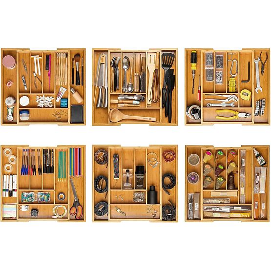 Organizzatore per posate in bambù IKAR